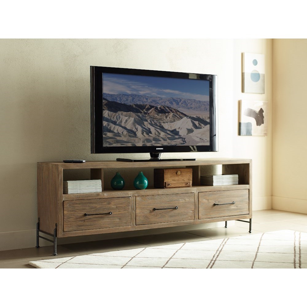 Solid wood tv top console 70 inch